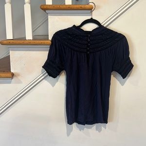 BCBGirls XS navy with black piping top